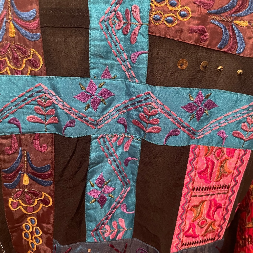 Chico’s Patchwork Sequin Jacket Shirt - image 8